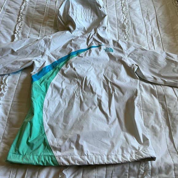 Girl's THE NORTH FACE Mint Green/Blue HYVENT Jacket Windbreaker Sz Large 14/16 - Picture 12 of 13